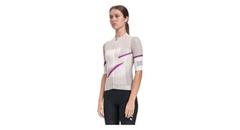 Maap maillot de manga corta evolve 3d pro air para mujer gris claro l