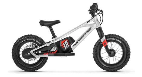 Draisienne électrique mondraker grommy 12 80 wh 12 argent noir 2022 3 - 5 ans