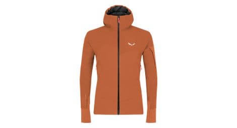 Chaqueta softshell para hombre salewa agner durastretch marron