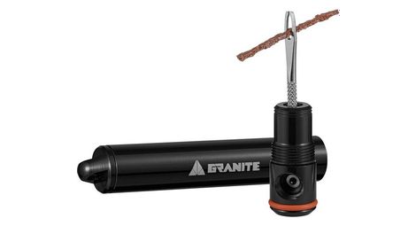 Kit de réparation granite design suture aero outil tubeless + percuteur co² noir