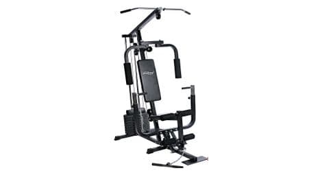 Station de musculation multifonction avec poids de 40 kg presse de poitrine butterfly câble barre latissimus 203 cm banc d'haltérophilie complet appareil de fitness gym