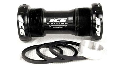 Shimano hollowtech/sram gxp 68/73mm caja de pedalier ice negra