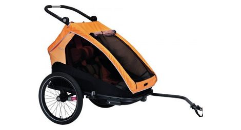 Xlc duo s 20' kinderanhänger anthrazitgrau orange