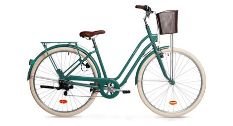 Elops 520 stadsfiets microshift 6s 700 mm groen 2024