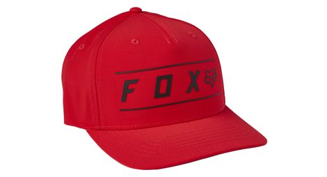Casquette fox pinnacle tech flexfit rouge