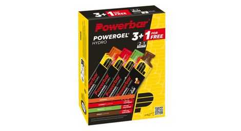 Pack Gels Energétiques PowerBar Hydro Cerise/Cola/Mojito/Orange