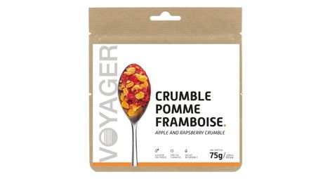 Repas lyophilise voyager crumble pomme framboise 75g