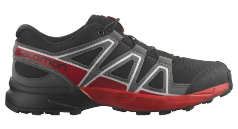 Chaussures de randonnée enfant salomon speedcross noir/rouge