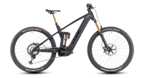 Cube stereo hybrid 140 hpc actionteam 750 electric volledig geveerd mtb shimano xt 12s 750 wh 29'' carbon grijs zwart 2024