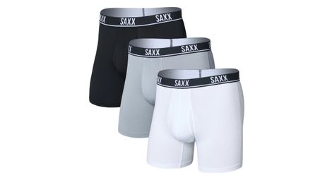 Boxers Saxx Essential Performance Mesh Blanc/Bleu/Noir Homme (Lot de 3)