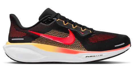 Nike Pegasus 41 Laufschuhe Schwarz/Rot/Gold Herren
