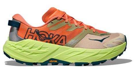hoka speedgoat 7 orange green women s trail running shoes