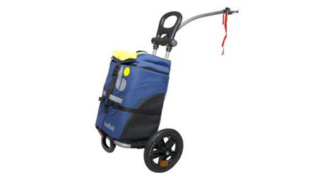 Remorque bagagere b tourist bleu jaune fixation cadre bellelli 38x27x54 45 litres fermetures etanche