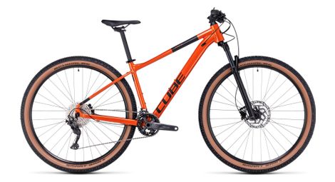 Cube attention hardtail mtb shimano deore/slx 11s 29'' naranja fuego 2023 18 pouces / 169-178 cm