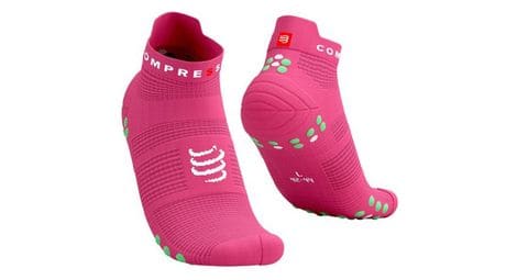 Compressport pro racing socks v4.0 run low hot pink