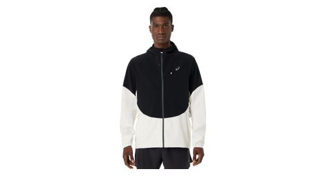 asics metarun legend men s waterproof jacket white black