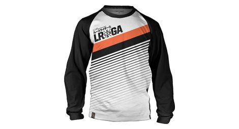 Maillot enfant loose riders vhs blanc noir