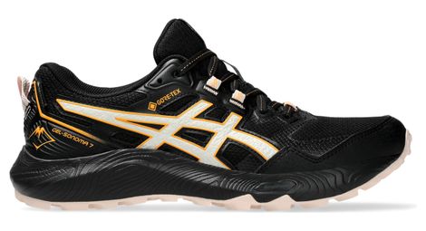 Asics gel sonoma 7 gtx nero arancione donna