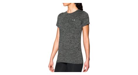 T shirt running noir chine femme under armour