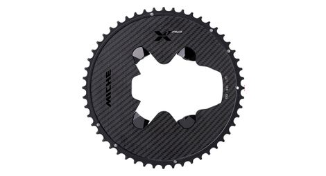 Plateau extérieur miche x2 rd r92 capteur de puissance pour pédaliers shimano dura-ace r9200 noir