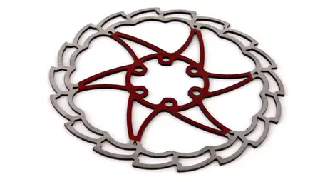 Rotor msc ultimate 180 mm 6 tornillos rojo