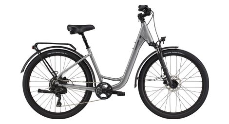 Velo de ville cannondale adventure eq microshift 8v 27 5 gris 2023