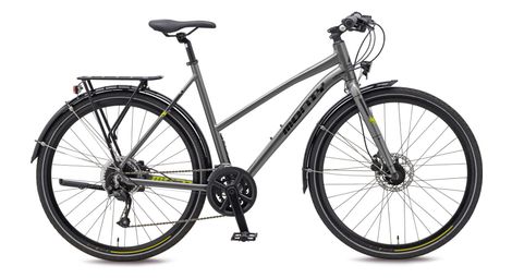 Monty rock city bike shimano altus 9v 700 mm argento / giallo 2022