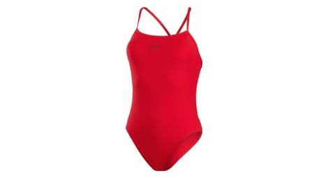 Speedo eco+ thinstrap 1-teiliger badeanzug für damen rot 34 fr