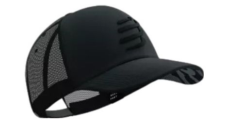 Casquette compressport trucker cap noir