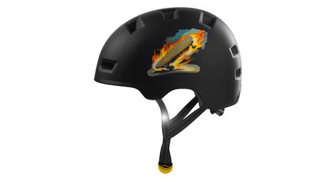 Casque vélo et skate | skateboard noir l (57-61 cm) | certifié en1078