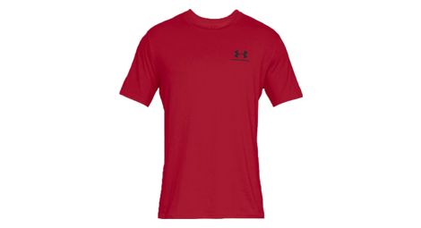 Under armour sportstyle left chest tee 1326799 600 homme t shirt rouge