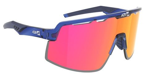 Lunettes AZR Speed RX Crystal bleu verni/Ecran hydrophobe rouge