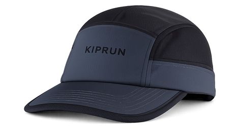 Gorra Kiprun de 5 paneles, negra/gris, unisex