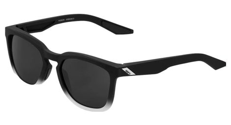 Lunettes 100% hudson soft tact fade noir / blanc - lentilles hiper miroir noir