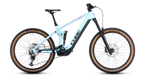 Cube stereo hybrid 160 hpc race 750 27.5 electric full suspension mtb shimano deore 12s 750 wh 27.5'' ice blue 2023