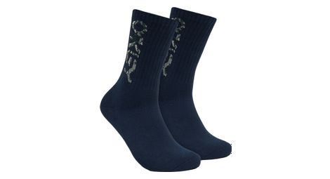 Chaussettes unisexe oakley b1b 2 0 bleu x3