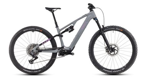 Bicicleta de montaña eléctrica con suspensión total Cube AMS Hybrid One44 C:68X TM 400X 12 V 400 Wh Bosch 60 Nm 29'' Gris Verde Swamp 2025 T.M. 169/178 cm - Producto reacondicionado