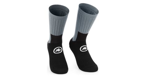 Calcetines de mtb assos tactica t5 negro/gris unisex