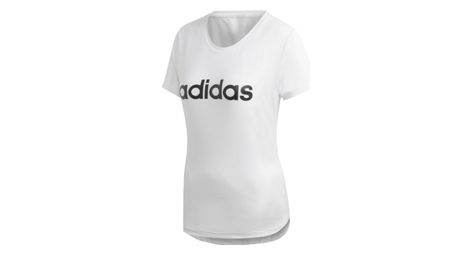 Adidas design 2 move logo tee du2080 femme blanc t shirt