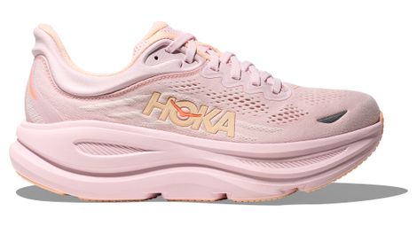 hoka bondi 9 women s running shoes in pink