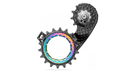 Chape de dérailleur hollowcage absoluteblack pour shimano dura ace 9250 12 v rainbow