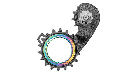 Chape de dérailleur hollowcage absoluteblack pour shimano dura ace 9250 12 v rainbow