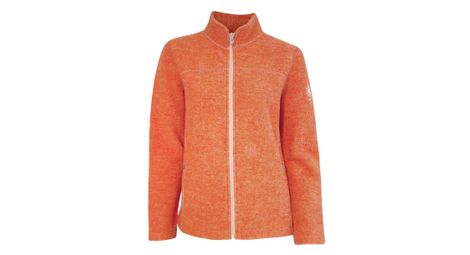Ivanhoe gilet zippe en laine pour femme beata coral rose orange