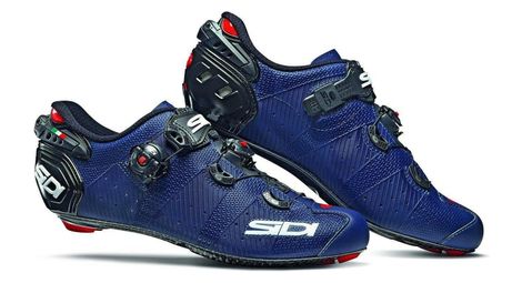 Paire de chaussures sidi wire 2 carbon bleu mat