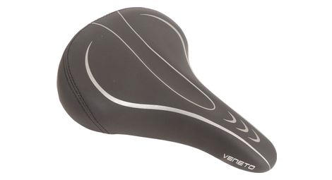 Edge selle de vélo veneto avec feu arrière - noir