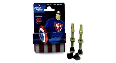 Captain protect - paire de valves alu. 44 mm - vert