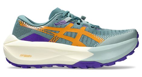 asics trabuco max 5 blue orange women s trail running shoes