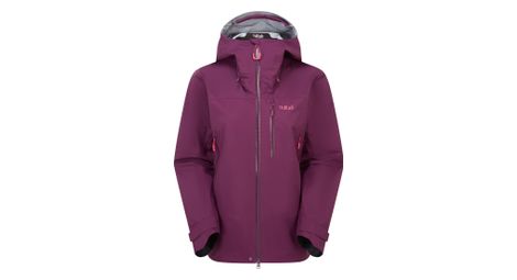 Chaqueta impermeable RAB Firewall Mountain Violet para mujer