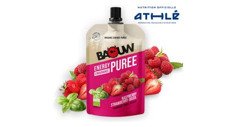 Baouw Himbeer-Erdbeer-Basilikum Bio-Energiepüree 90g