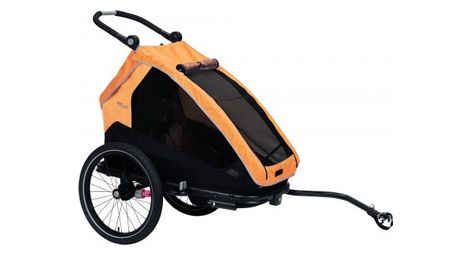 Rimorchio per bambini xlc mono s 20'' grigio antracite arancio